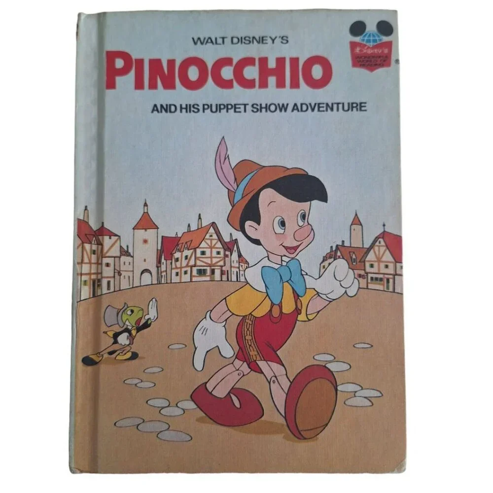Disney Childrens Hardcover Books 6 Vintage Pinocchio‎ Dalmations Snow White Lady